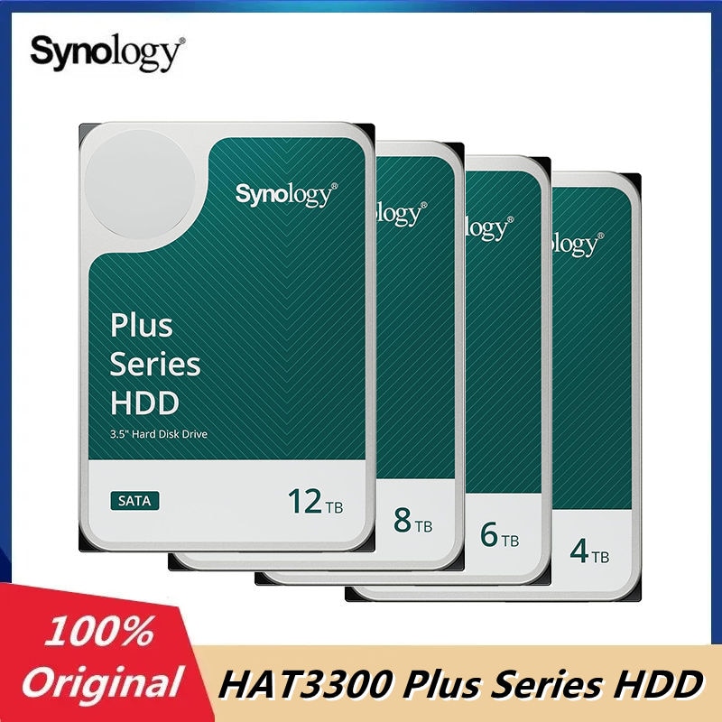  Synology HAT3300 ÷ ø,  ϵ ̺, ޴ SATA  HDD, 4TB, 6TB, 8TB, 12TB, 3.5 ġ